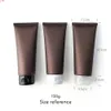 50ml 150ml Matte Brown Empty Plastic Cosmetic Container Refillable Cream Squeeze Tube 50g 150g SkinCare Lotion Bottle 20pcsgood qty