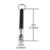 Dog Discipline Obedience Training ZL0412 Sifflet à ultrasons nickelé Tube de sifflement pour animaux de compagnie Porte-clés Chiens Répulsif Anti-aboiements Arrêter d'aboyer Sports résistants aux morsures