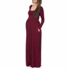 Lange mouwen moederschap bottoming jurk voor zwangere vrouwen kleding jurk zwangerschap vestidos gravidas jurk kleding q0713
