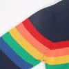 Baby Boys Girls Kids Rainbow Sweater Höst Vinter Långärmad Stickad S 210429