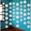 Cortina romántica de copo de nieve, decoración exterior para el hogar, guirnaldas de Navidad, decoración navideña WY1386