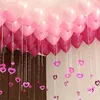 100 Stück Baby Geburtstag Bankett Dekoration Regen Seide Pailletten Anhänger Hochzeit Raumdekoration Ballon Regen Seide Anhänger 2164 V2