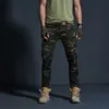 Calças de carga de estilo militar dos homens homens impermeáveis ​​respirável calças masculinas corredores bolsos do exército casual plus tamanho 210715