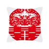 Poszewka na poduszkę w stylu chińskim poduszka poduszka na poduszkę ślubną dekoracje artykuły gospodarstwa domowego krótki pluszowy poduszka pokrywa dostawy T2I52926