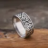 Vintage Celtics Spiral Knoop Ring Mannen en vrouwen Punk Noords 316L Roestvrij staal Vikingring Biker Amulet Sieraden Maat 7132124222