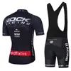 Black Rock Racing Cycling Team Jersey 20D Bike Shorts Set Ropa Ciclismo Mens MTB Estate Pro Bicycling Maillot Bottom Abbigliamento