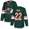 2022 겨울 클래식 미네소타 와일드 저지 키릴 카프리 소트 매스 Zuccarello Kevin Fiala Matt Dumba Mikko Mikko Koivu Jared Spurgeon Hockey Jerseys Green White