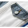 Kobiety Blue Denim Jacket Hit Color Pocket Długie Rękawy Jean Stand Collar Loose C0173 210514