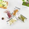 100pcs/lot Resealable Zipper Bags Smell Proof Pouch Aluminum Foil Food Storage Bag for Coffee Tea Cookie Package