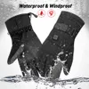 Herobiker Motorcykel Vattentät uppvärmd Guantes Moto Pekskärm Batteridriven motorcykel Racing Riding Gloves Winter ##