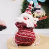 Juldekorationer Merry Candy Bag Elk Snowman Gåva för barn Tredimensionella Festival Party Decor Supplies