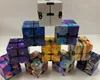 Alta calidad Infinity Magic Cube Creative Galaxy Fitget juguetes Antiestrés Oficina Flip Cubic Puzzle Mini bloques Descompresión Juguete DHL 3-7 días de entrega CY15