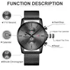 CHEETAH Watch Men Quartz Watches Stainless Steel Mesh Waterproof Mens Wristwatch Sports Chronograph Male Clock Relogio Masculino X0625