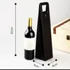 Portable Leather Wine Bag Gift Wrap Luxury Single Wines Bottle Packaging Bags Fashion Holiday Gifts Packaging Supplies 4 Colors