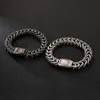 Roestvrijstalen flake charme tennis punk retro stijl armband mode zware accessoires voor mannen Jeweren goede collectie