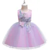 Flicka sommar spets prinsessa klänning barn blommig klänning klänningar för tjejer kläder barn födelsedagsfest tutu custome vestidos Q0716