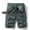 BOLUBAO Brand Men Straight Shorts Summer Mens Outdoor Solid Color Cargo Shorts Male Casual Knee Length Shorts No belt 210322