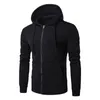 Vestes pour hommes tout assorti mode à capuche à manches longues hommes veste sweat-shirt doux couleur unie streetwearmen's