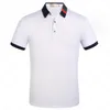 Mens Polo T-shirt för företag och fritid i sommarklassisk slank andningsbar kausal kortärmad m-3xl