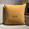 Erkek pamuk tasarımcıları moda yastık fırlatma yüksek kaliteli yastık ev eşyaları dekoratif mektup baskılı ev mobilyaları bayan püskürtme