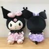 22cm Nuovo Kuromi Peluche Giocattoli Giapponese JK Kuromi Soft Peluches Peluches Doll Ornament Series Cartoon Peluche Giocattolo regalo per ragazze FY3368 CN17