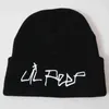 Lil Peep Beanie Broderie Amour hommes femmes Bonnet tricoté Bonnet Skullies Chaud Hiver Unisexe Ski Hip Hop Chapeau Fille Triste Visage Y21111