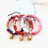 Style japonais fait à la main animaux de compagnie chats chiens collier collier chat noeud papillon petit et moyen réglable fournitures pour animaux de compagnie