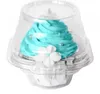 Wholesale Individual Plastic Cupcake Containers Disposable - Mini Fluted Cake Container BPA Free Single Muffin To Go Case