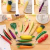 Vegetable Fruit Ballpoint Pens Creative Gel Pen Cartoon Ballpoint Pen Fruit And Vegetable Shape Ballpoint Pens16 Style ZC452