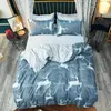 Solstice Grey Starry Sky Fashion Soft Comforter Set di biancheria da letto King Full Twin Size Fodere per letto Copripiumino Federa Lenzuola 210319