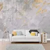 Wallpapers Milofy Manufacturers Custom Gold Foil Art Abstract Lines Geometric Background Wallpaper Wall