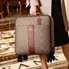 Suitcases Pu Leather Suitcase Set Ladies Fashion Rolling With Handbag Men's Luxury Trolley Luggage Travel Bag Carry-on