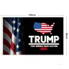 Он вернется флаги баннера 3 * 5 футов Дональд Трамп Флаг 2024 Избирательные флаги Месть Тур 150 * 90см Море доставка T2i52146