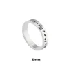 Pierścień dla mężczyzn Kobiety Unisex Pierścionki Moda Duch Designer Biżuteria Sliver Kolor