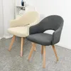 Holle rug gebogen stoelhoes vaste spandex bureau fauteuil covers dineren koffiebar make -up sofa slipcovers stoelhoezen eetkamer8311268