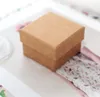 NUEVA Caja de embalaje de joyería clásica de moda Caja de embalaje de anillo de papel Kraft americano Alta calidad 800g Pendientes de cartón Caja de embalaje de joyería RRD114