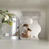 Speglar Rensa Akryl Spegel Oregelbundet Edge Desktop Makeup Bedroom Dekorativ
