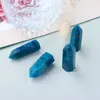 Apatite bleue naturelle prisme hexagonal à pointe unique pierre brute artisanat ornements capacité tour de quartz baguettes de guérison minérale reiki 8623243