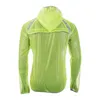 Lopende jassen ultradunne ademend en reflecterend rij-regenjas met ritssluiting Unisex hooded jas