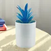 Decoratieve bloemen kransen faux bonsai nee wittende kunstmatige kleurrijke herbruikbare uitstekende succulente plant met pot