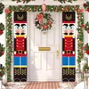 Nutcracker Soldier Banner Christmas Decor For Home Merry Christmas Door Decor Xmas Ornament Happy Year 2022 Navidad 211104