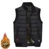 Gilet pour hommes Nice Automne Verte chaude d'hiver Veste sans manches minces décontractée plus taille 5xl Coton Arbore