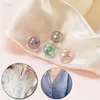 Pins Brooches 10Pcs Lot Button Brooch Set For Women Imitation Pearl Rhinestones Ball Pin Sweater Coat Prevent Exposure234q