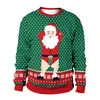 Santa Riding Unicorn Funny Ugly Christmas Sweater Pullover Xmas Jumpers Tops Women Men Autumn Winter Holiday Party Sweatshirt Y1118