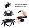 Party Supplies Halloween Decoration Big Black Spider Haunted House Prop Indoor Outdoor Giant 3 Size 30cm50cm70cm2739811