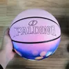 Spalding Basketball Ball Skymning Rosa Akvarell No.7 Limited Commemorative Edition Lyxig designer Utomhus Slitstarka Boys Presenter