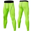 Men Compression Tight Leggings High Waist Lift Pants Sports Training Yoga Skinny Trousers Bottoms Tights Workout Fitness S3h6