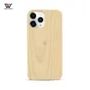 Eco-Friendly Natural Wood Bamboo Phone Cases Light Weight TPU Full Body Protective Back Cover For iPhone 6 7 11 12 13 14 Pro