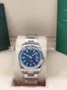 2 Choice Color Choice Casual Asiático 2813 Assista 126334 36mm Blue Dial Cinza Homens Neutra e Mulheres Automático Aço Inoxidável Presente