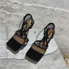 XIBEILOVE 2021 Yeni Seksi Sarı Mesh Yüksek Topuklu Sandalet Kare-toe kadın Çapraz Kayış Dantel-up Stiletto Hollow Shoes Y0721